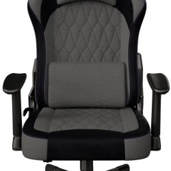 Scaun gaming FURY SHINAI S8, material fabric, reglabil pe inaltime, greutate maxima suportata 130 kg, inaltime scaun reglabil 30.5 - 37.5 cm, spatar ajustabil 135°, dimensiuni roti 60mm,  echipat cu piston cu gaz clasa 4, manere 1D, gri