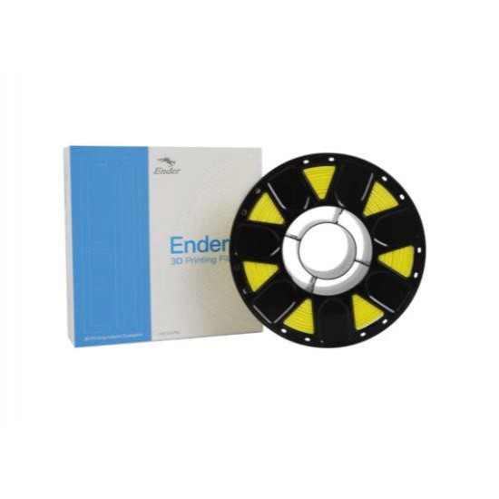 CREALITY ENDER PLA 3D Printer Filament, Yellow, 1KG Printing temperature: 200, Filament diameter: 1.75mm, Tensile strength: 60MPa, Size of filament wheel: Diameter 200mm, height 70mm, hole diameter 56mm.