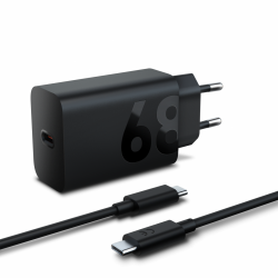 Incarcator Lenovo 68W USB-C; Power requirement: 90-264 volt AC; Material: Plastic; Culoare: Black; Dimensiuni: 28mm x 95mm x 42mm; Greutate: 0.0899kg; Garantie: 1 an