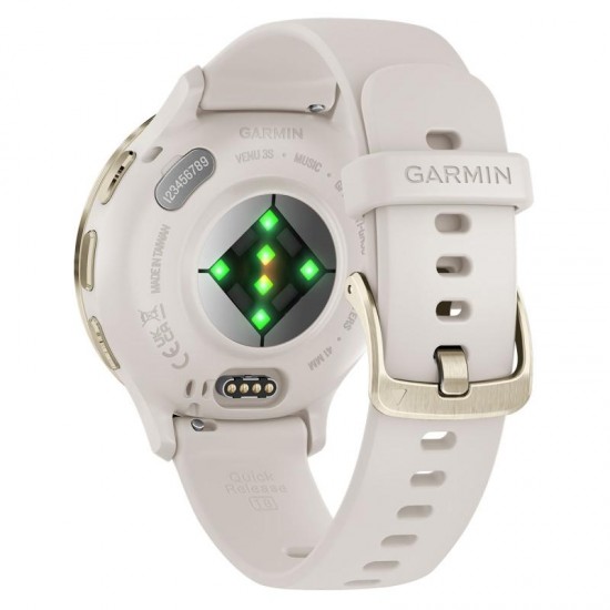 Ceas Garmin Venu 3S, Ivory/ Soft Gold