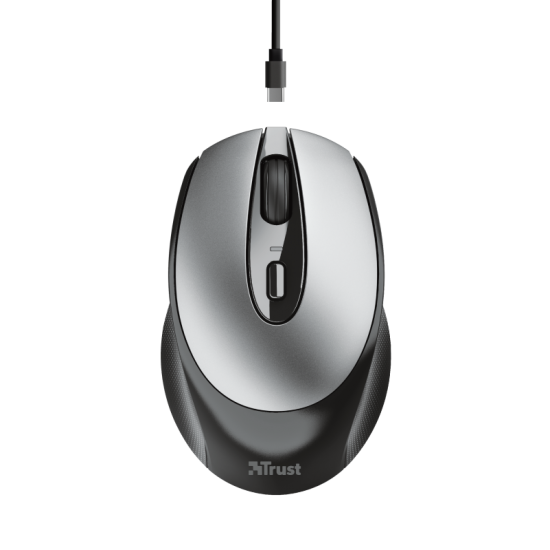 Mouse Trust Zaya, Wireless, negru