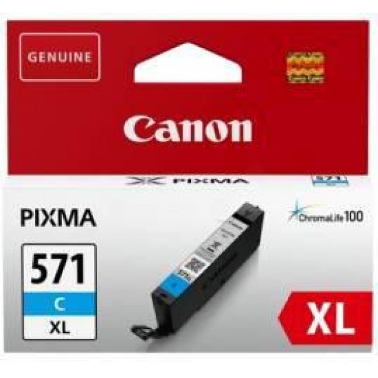 Cartus cerneala Canon CLI-571XL, cyan, capacitate 11ml, pentru Canon Pixma MG6850/MG6851, Canon Pixma MG5750/MG5751, Canon Pixma MG7750/MG7751/MG7752. Cartus cerneala Canon CLI-571XL, cyan, capacitate 11ml, pentru Canon Pixma MG6850/MG6851, Canon Pixma MG5750/MG5751, Canon Pixma MG7750/MG7751/MG7752.