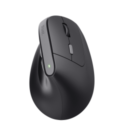 Mouse ergonomic fara fir Trust Bayo II, rezolutie maxima 2400 DPI, 6 butoane, interfata USB-C,  2.4GHz, negru