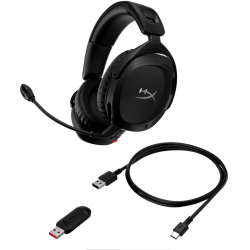 Casti cu microfon HP gaming, HyperX Cloud Stinger 2, Full size, 15-25000Hz, 60 ohm, Wireless, culoare neagra, Jack 3.5 mm