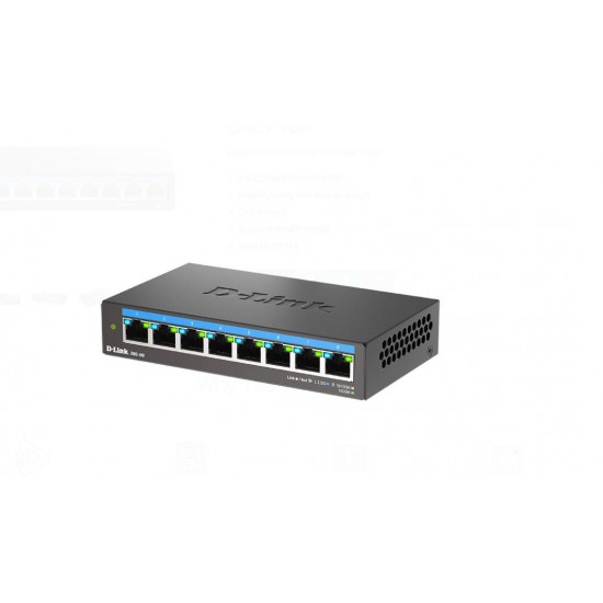 D-LINK DMS-108 UNMANAGED SWITCH 8 PORT, Interfata: 8 x 10/100Mbps/1G/2.5G, Auto MDI/MDIX, Capacitate Switch 40 Gbps, Packet Forwarding Rate: 29.76 Mpps, Dimensiuni: 145 x 82 x 28 mm, Greutate: 343g D-LINK DMS-108 UNMANAGED SWITCH 8 PORT, Interfata: 8 x 10/100Mbps/1G/2.5G, Auto MDI/MDIX, Capacitate Switch 40 Gbps, Packet Forwarding Rate: 29.76 Mpps, Dimensiuni: 145 x 82 x 28 mm, Greutate: 343g