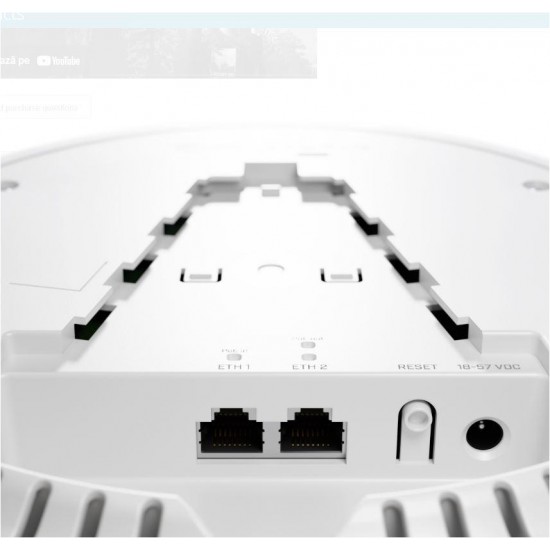 Wireless Access Point Mikrotik CAPGI-5HAXD2HAXD, Procesor: IPQ-6010 1.8 GHz, 128 Mb NAND, 2 x GB ports, Tensiune alimentare: 18 - 57V DC, PoE In: 802.3af/at, Dimesiuni: 228 x 48mm, Consum max: 28W, Licenta RouterOS: L4, PoE Out: 802.3af/at, Standard Wi-Fi