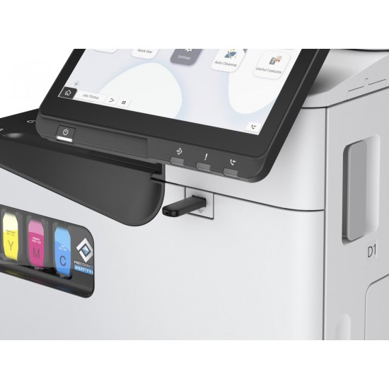 Epson Multifunctional color Inkjet A4 AM-C400, (Print, Scan, Copy) Tehnologie DURABrite™ Ultra, Duplex automat, Viteza printare: 40ppm mono si color, Volum maxim lunar: 384.000 pagini, Viteza scanare: 50ipm, Scanare catre email, FTP, retea, USB, Formate i