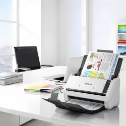 EPSON WORKFORCE DS-530III A4 SCANNER, format A4, Rezolutie: 600 x 600dpi, Senzor ultrasonic, CIS, Sursa lumina: LED, Viteza scanare: 40 ppm, Capacitate ADF: 60 coli, Volum zilnic: 6500 pagini, Duplex, Interfata: USB, Dimensiuni: 296‎ x 169 x 176 mm, 3.7kg