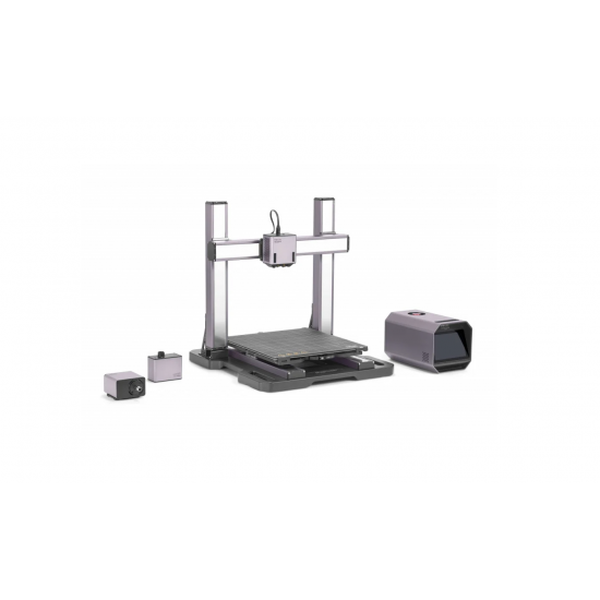 Imprimanta 3D Snapmaker Artisan 3DP, doua capete printare (IDEX), Volum printare: Dual 350mm × 400mm × 400mm, extruder stang 375mm × 400mm × 400mm, extruder drept 400mm × 400mm × 400mm, diametru duza: 0.4mm, temperatura duza: 300°C, viteza: 180mm/s, platf