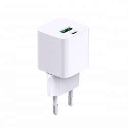 Incarcator cu USB Ieșire USB-C: USB-C: 5V/3A, 9V/3A, 12V/2,5A, 15V/2,0A, 20V1,5A (30W) PPS: 3,3V-11V/3,0A, 3,3V-16,0V/2,0A (33W) USB-A: 5V/3A, 9V/2A, 12V/1,5A (18W) USB-C+USB-A: 5V/3A (15W) Tensiune de intrare: 100-240VAC, 50/60Hz Protecție la