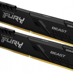 Memorie RAM Kingston DDR4 16GB 3200Mhz CL16 1.35V Dual Channel Kit Fury Beast Black XMP