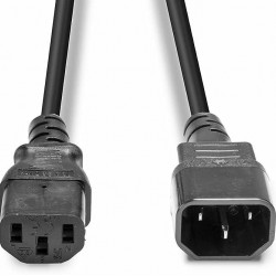Cablu de alimentare Lindy C14-C13 3m, negru