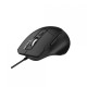 MOUSE SERIOUX SRXM-OPM168  Mouse optic cu fir USB 6D Culoare neagră Design ERGO Complet negru cu capac superior din cauciuc 6 butoane DPI: 1200-1800-2400-3600DPI Cablu PVC negru de 1,5 m Ambalaj OEM în cutie de culori