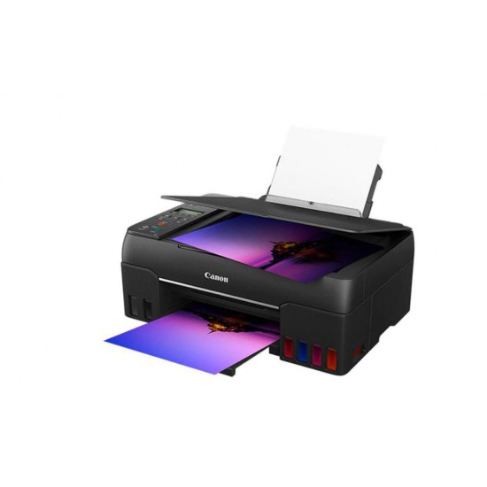 Multifunctional inkjet color CISS Canon Pixma G640, dimensiune A4,viteza 3.9 ppm alb-negru, rezolutie 4800x1200dpi, alimentare hartie 100coli, Scanner CIS, rezolutie scanare:600 x 1200, 99 copii max, zoom:25%-400%, format hartie: A4, A5,B5, interfata: USB