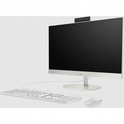 All-in-One HP ProOne 240 G10 23.8 inch Non-Touch IPS FHD cu procesor Intel Core i5-1335U 10-Core, video integrat Intel UHD Graphics, RAM 16GB DDR4, SSD 512GB, Fixed Stand, HP 125 White Wired Keyboard, HP 125 White Wired Mouse, Sursa 90W, Shell White, Free