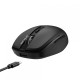 Mouse wireless AirFlow 2.4G+BT cu mod dual, cu receptor dual USB-A +USB-C; LED frontal  Mod: 2.4G + Bluetooth  Număr cheie: 6  Material: ABS  Culoare: Negru complet  DPI: 800-1200-1600  Comutator: Clic silențios pentru butonul L-R  Interfață: Receptor dua