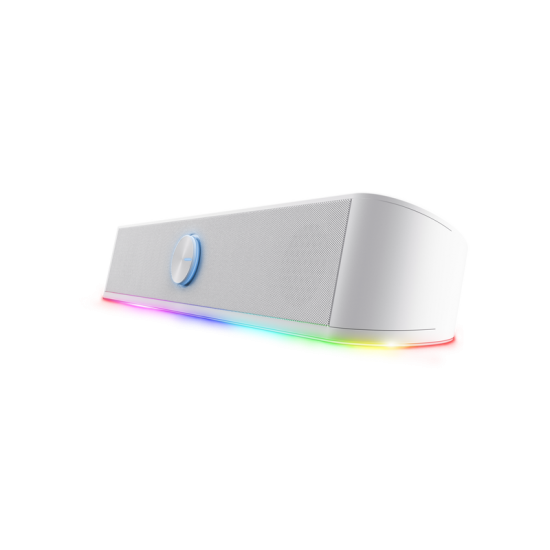 Soundbar Trust GXT 619W Thorne, putere maxima iesire 12W, freccventa raspuns 150 Hz - 20.000 Hz, impendata difuzor 4 Ohm, cu iluminare, alb Soundbar Trust GXT 619W Thorne, putere maxima iesire 12W, freccventa raspuns 150 Hz - 20.000 Hz, impendata difuzor 4 Ohm, cu iluminare, alb