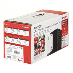 UPS Legrand KEOR SP 800, 800VA/480W, 1x IEC + 1x German standard sockets, USB HID tip B, stabilizator electronic (AVR), baterie 1 x 12V/ 9 Ah, 230V, forma sinusoidala simulata in forma de unda, tehnologie Line interactive VI, interfata RGB LED bar (verde/ UPS Legrand KEOR SP 800, 800VA/480W, 1x IEC + 1x German standard sockets, USB HID tip B, stabilizator electronic (AVR), baterie 1 x 12V/ 9 Ah, 230V, forma sinusoidala simulata in forma de unda, tehnologie Line interactive VI, interfata RGB LED bar (verde/