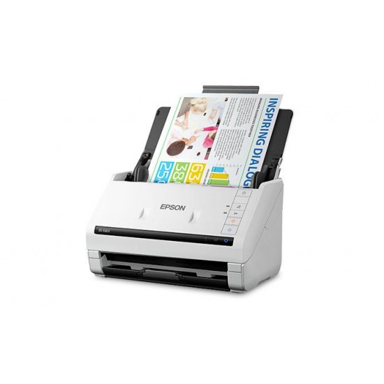 Scanner Epson DS-530II, dimensiune A4, tip sheetfed, viteza scanare: 70 ipm alb-negru si color, rezolutie optica 600x600dpi, ADF Single Pass 50 pagini, duplex, senzor CCD, Scan to Email, Scan to FTP, Scan to Microsoft SharePoint®, Scan to Print, Scan to W