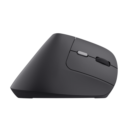 Mouse ergonomic fara fir Trust Bayo II, rezolutie maxima 2400 DPI, 6 butoane, interfata USB-C,  2.4GHz, negru