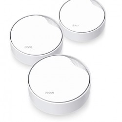 TP-Link AX3000 whole home mesh Wi-Fi 6 System, Deco X50-POE(3-pack); Dual- Band, Standarde Wireless: IEEE 802.11ax/ac/n/a 5 GHz, IEEE 802.11ax/n/b/g 2.4 GHz ,viteza wireless: 5 GHz: 2402 Mbps, 2.4 GHz: 574 Mbps, 2 x antene interne, 2×2 MU-MIMO, Mod Router