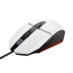Mouse Trust GXT110W Felox cu fir, rezolutie maxima 6400 DPI, alb