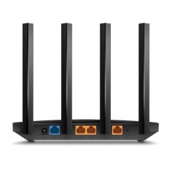 TP-Link Router Gigabit Dual-Band Wi-Fi 6 AX1500 ARCHER AX17, Standarde wireless: IEEE 802.11ax/ac/n/a 5 GHz, IEEE 802.11n/b/g 2.4 GHz, Viteza: 5 GHz: 1201 Mbps, 2.4 GHz: 300 Mbps, 4 antene fixe, Interfata: 1× port WAN Gigabit, 3× porturi LAN Gigabit, dime TP-Link Router Gigabit Dual-Band Wi-Fi 6 AX1500 ARCHER AX17, Standarde wireless: IEEE 802.11ax/ac/n/a 5 GHz, IEEE 802.11n/b/g 2.4 GHz, Viteza: 5 GHz: 1201 Mbps, 2.4 GHz: 300 Mbps, 4 antene fixe, Interfata: 1× port WAN Gigabit, 3× porturi LAN Gigabit, dime