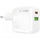 Incarcator retea BLUE Power BC111A 30W/3A  1xUSB-A & 1xUSB-C White