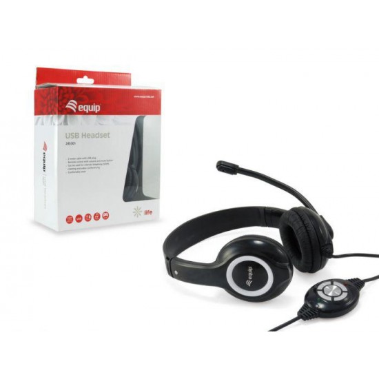 EQUIP 245301 USB Headset, 150x70x165mm