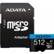 Card de Memorie MicroSDXC Adata 512GB citire 100 MB/s, scriere 25 MB/s, clasa de viteza 10