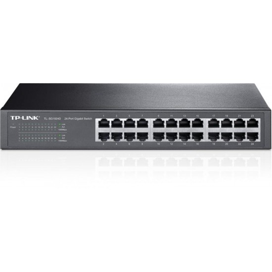 Switch TP-Link TL-SG1024D, 24 port, 10/100/1000 Mbps Switch TP-Link TL-SG1024D, 24 port, 10/100/1000 Mbps