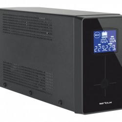 UPS Serioux Line Interactive 1500LI, ecran LCD, capacitate 1500VA/900W, 4 prize Schuko , baterie 12 V / 8.0 Ah × 2, timp mediu de functionare pe baterii 8 min - 50% sarcina, management USB/RJ45, software inclus