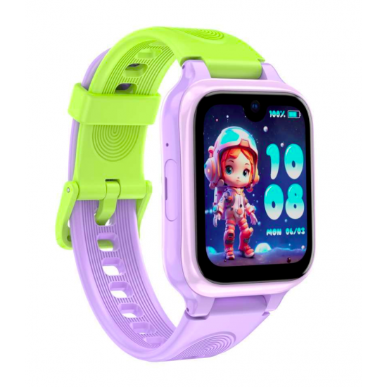 LAGENIO pentru copii K9 , Premium 4G cu Functie Telefon & AI, Slim, Localizare GPS, Control Parental, Buton SOS, Mov