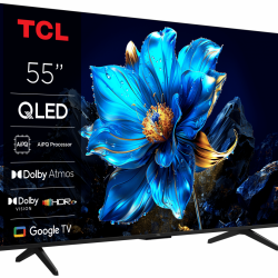 Televizor TCL QLED 55P7K, 139 cm, Smart Google TV, 4K, Clasa F Televizor TCL QLED 55P7K, 139 cm, Smart Google TV, 4K, Clasa F