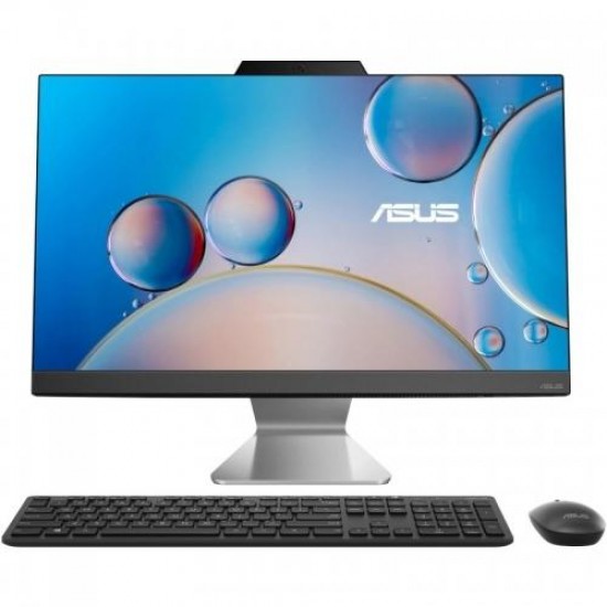 All-in-One ASUS, A3402WVAK-WPC1020, 23.8-inch,FHD (1920 x 1080) 16:9, Non-touch screen, Intel® RPL-R Core™ 3 Processor 100U 1.2 GHz (10MB Cache, up to 4.7 GHz, 6 Cores), 8GB DDR5 SO-DIMM,256GB M.2 NVMe™ PCIe® 4.0 SSD,Built-in array microphone, Built-in sp