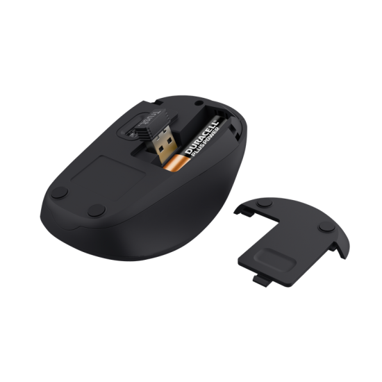 Mouse Trust Yvi+ Silent Wireless   Features Power saving yes DPI adjustable yes Silent click no Gliding pads UPE Software no   Sensor DPI 800, 1600 Max. DPI 1600 dpi Sensor technology optical   Control Grip type claw Left-right handed use right-handed Scr