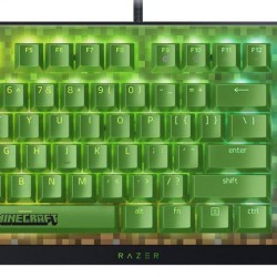 Tastatura mecanica gaming BlackWidow V4 X (Green Switch) - Minecraft Edition , layout US, taste ABS, layout US, cu 6 butoane customizabile, negru