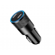 Incarcator auto Lemontti fast Charge Type-C PD,60W, USB-C 30W, USB-C 30W, incarcare rapida pe ambele porturi, intrare: DC 12V-24V, iesire: C1 5V/3A, 9V/3A, 12V/2.5A, iesire: C2  5V/3A, 9V/3A, 12V/2.5ANegru