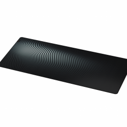 Mousepad Genesis Carbon 500 Maxi Ultra Wave, impermeabil, material cauciuc si textil, dimensiuni 1100x450x2.5 mm, negru/gri
