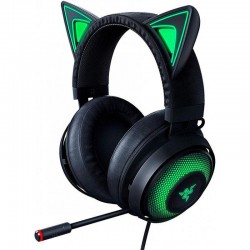 Casti Razer Kraken Kitty V2 Pro USB-A, senzitivitate 96 dB SPL / mW @ 1kHz by HATS si senzitivitate microfon -42 dB, frecventa raspuns 20Hz-20kHz, frecventa raspuns microfon 100Hz-10kHz impedanta 32 Ω (1 kHz), lungime cablu 2m, negru