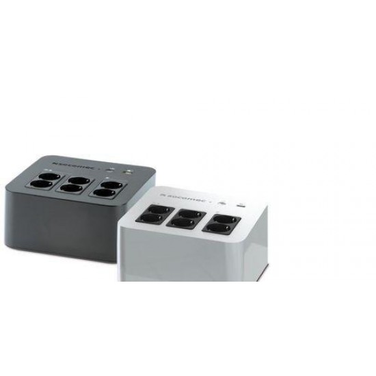 SOCOMEC NeTYS PL 600VA/360W 230V 50/60Hz STEPWAVE,BATTERY INCLUDED, 4+2 OUTPUT SHUKO SOCKET 1xUSB,1xUSB FOR MOBILE DEVICE CHARGING BLACK ENCLOSURE