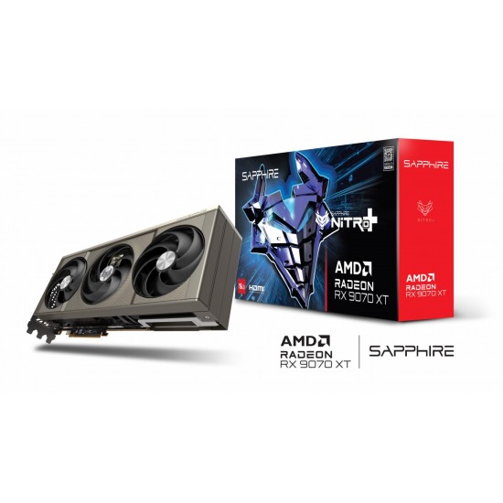 Placa Video SAPPHIRE AMD RADEON NITRO+ RX 9070 XT GDDR6 256 bit