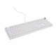 Tastatura gaming mecanica cu fir Genesis Thor 404, iluminare RGB, 107 taste, 11 butoane multimedia, alb