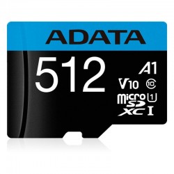 Card de Memorie MicroSDXC Adata 512GB citire 100 MB/s, scriere 25 MB/s, clasa de viteza 10