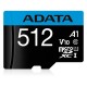 Card de Memorie MicroSDXC Adata 512GB citire 100 MB/s, scriere 25 MB/s, clasa de viteza 10