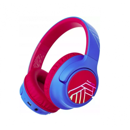 PowerLocus Casti pentru copii, Wireless, Bobo Kids Blue/Red