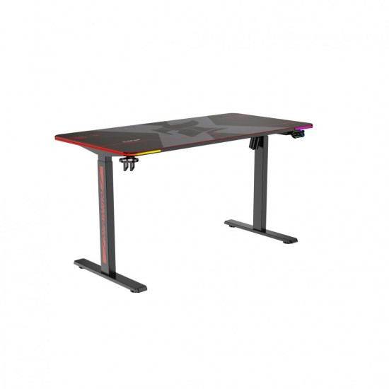 Birou electric Serioux Carbon Pro, reglabil pe inălțime, Orientare Cadru: Rectangular, Greutate maxima: 60 kg, Interval de inălțime: 730~ 1210 mm, Segmente coloană: coloană în două Etape, Dimensiune coloană: 40x70 mm, 45x75 mm, Număr picioare: doua, Alime