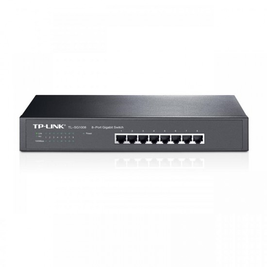 Switch TP-Link TL-SG1008, 8 port, 10/100/1000 Mbps Switch TP-Link TL-SG1008, 8 port, 10/100/1000 Mbps