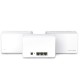 Mercusys AX3000 Whole Home Wi-Fi system HALO H80X(3-PACK),wi-fi 6 Dual-Band, Standarde Wireless: IEEE 802.11ax/ac/n/a 5 GHz, IEEE 802.11ax/n/b/g 2.4 GHz, viteza wireless: 2402 Mbps on 5 GHz, 574 Mbps on 2.4 GHz, Securitate wireless: WPA-PSK/WPA2-PSK/WPA3,