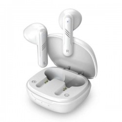 Casti Genius HS-M905BT, TWS, wireless, intraauriculare - butoni, pt smartphone, microfon pe casca, conectare prin Bluetooth 5.3, alb, USB-C